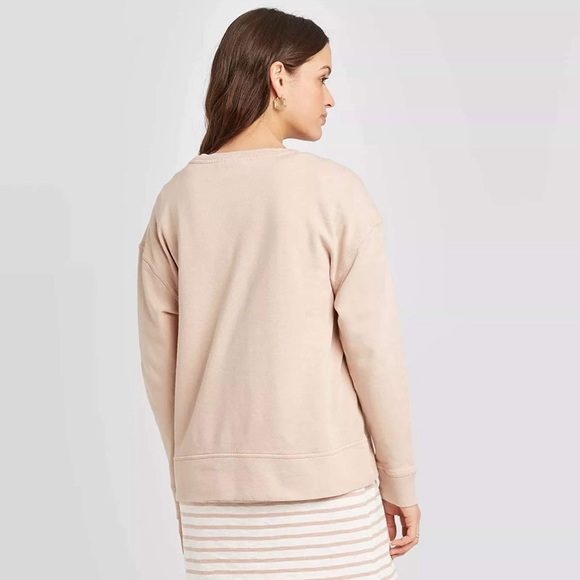 Universal Thread Womens Sweatshirt Blush Sz M pink - Picture 4 of 8